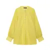 Camisa casual de color liso para mujer, manga abullonada, caída, nueva primavera 2026, transfronteriza Aliexpress 4786174