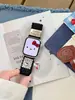 A Pulseira de Relógio Magnética Tecida com Bolinhas Pretas e Brancas da Katie é Adequada para Apple Watch Iwatch11 Geração 10/987Ultra/Se