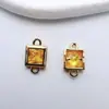 Acessórios para Joias DIY Pingente Quadrado de Zircônia Micro-Pavimentada em Cobre Brincos Feitos à Mão Grampo de Cabelo Borla Materiais Artesanais