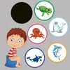 Pegatinas de Dibujos Animados con Cambio de Temperatura en Stock para Entrenamiento para Ir al Baño de Bebés, Pegatinas que Cambian de Color Sensibles al Calor, Cambio de Color Impermeable Sensible a la Temperatura