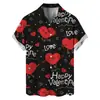 Nova Camisa Havaiana de Verão Mais Vendida para Homens, Estampa Digital 3D, Manga Curta, Lapela, Top Casual