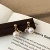 Brincos Minimalistas Estilo Francês Moda Retrô Versátil Luxo Leve High-End Pedra Olho de Tigre Nicho Elegante Temperamento Personalidade Acessórios de Orelha