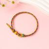 Nuevo Estilo Festival del Bote del Dragón Cuerda de Colores Zongzi Pulsera Hecha a Mano Accesorios de Joyería DIY Pulsera para Niños Cuerda de Colores