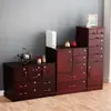 Entrega em Peça Única de Armário de Arquivo de Madeira Maciça, Armário de Escritório com Fechadura, Armário de Armazenamento Estilo Gaveta, Armário Baixo, Rack de TV