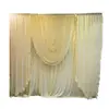 Fondo de Tela Elástica de Seda de Leche, Cortina de Gasa, Decoración de Cortina Transfronteriza, Tela Base para Bodas, Arreglo de Escena de Escenario