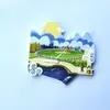 Pekín Tianjin Beidaihe Shenyang Ciudad Prohibida Dalian Harbin Weihai Qingdao Resina Imán para Refrigerador Metal Dezh