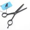 Tijeras de Peluquería Shenxingzhe de 5 pulgadas con Laca Negra, Tijeras para Cortar el Cabello, Tijeras Desgastadoras, Tijeras Desgastadoras