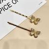 Tendencia de moda europea y americana, nuevos y sencillos accesorios para el cabello, horquilla natural para mujer, mariposa biónica, clip lateral, accesorios para la cabeza, venta al por mayor
