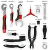 Conjunto de Caixa de Ferramentas para Bicicleta, Ferramentas de Reparo, Chaves Inglesas, Bomba para Bicicleta de Montanha, Kit de Ferramentas, Ferramentas e Acessórios de Reparo