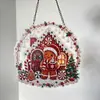 Atrapasoles de Arte Diamante Navideño Pintura Estilo Diamante Acrílico Navideño F