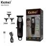 KEMEI KM-PG233/KEMEI nueva mini cortapelos eléctrica cortapelos cargador doble uso compacto portátil LCD número