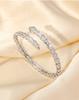 Pulsera Nueva de Serpiente Incrustada con Diamantes, Pulsera Lisa de Hueso de Serpiente, Regalo Versátil para Novia