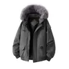 Chaqueta Zuo Shan Diao Estilo Americano, Abrigo de Algodón Engrosado de Invierno para Hombre, Parka con Capucha y Cuello de Piel, Ropa de Algodón para Hombre, Al por Mayor en Stock