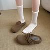 Mules Retro sin Cierre de Punta Cerrada para Mujer, Novedad Primavera/Verano 2026, Versátiles, de Suela Gruesa, que Aumentan la Altura, Estilo Birkenstock