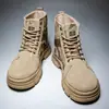 Nuevos zapatos de moda transfronterizos para hombre, botas Martin de camuflaje retro, suela gruesa, cómodos, transpirables, zapatos deportivos casuales