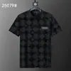 Camiseta de manga curta de alta qualidade, transfronteiriça, corretamente etiquetada, nova, da moda, para o verão, solta, jacquard, comércio exterior europeu e americano