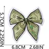 Patches bordados da moda de dinheiro e moedas para passar em roupas, patches para reparo de furos, patches decorativos personalizados para mochila, sapato e chapéu
