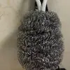 Ferramenta de Limpeza com Bola de Aço Inoxidável para Uso Doméstico, Esponja de Cozinha que Não Solta Fiapos, Bola de Arame de Ferro para Lavar Louça