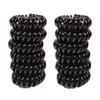 Venta al por mayor de fábrica, accesorios de tienda de 2 yuanes, accesorios para el cabello de estilo coreano, tamaño grande y mediano, tamaño pequeño, línea telefónica negra gruesa, banda de goma para el cabello, tocado