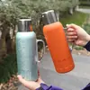 Novo Modelo Display Mecânico de Temperatura 316 Chaleira Isolada para Uso Doméstico, Panela de Água Quente de Grande Capacidade, Cafeteira Pequena de Aço com Cristais de Gelo Coloridos