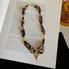 Bufanda de Seda Envuelta en Flor de Marañón, Collar para Cuello para Estudiantes de Arte Femeninas, Accesorio de Cuello Único y Hermoso, Cadena Larga para Suéter