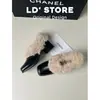 Versão em Couro~Pessoa Baixa Salto Grosso Bico Quadrado Sapatos Peludos Inverno Mary Jane Sapatos Pequenos de Couro Com Veludo Quente Botas de Neve