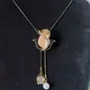 Cadena de Suéter Única Elegante y de Moda Japonesa y Coreana para Mujer, Estilo Largo de Alta Gama, Colgante con Borla de Lujo Ligero, Accesorio de Otoño e Invierno