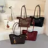 Bolsa tote estilo retrô, de grande capacidade, para mulheres, nova coleção outono/inverno 2026, adequada para o trabalho e deslocamento, bolsa de ombro com visual sofisticado e que pode ser carregada sob o braço