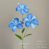 Flores Artificiais Azuis para Casamento Flores Falsas de Teto Decoração de Casamento Parede de Flores Arranjo de Flores de Chão para Casamento Materiais para Arranjo de Flores de Seda
