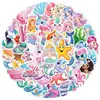 50/100 Pegatinas de Graffiti de Dibujos Animados para Decorar Cuadernos, Teléfonos Móviles, Botellas de Agua, Pegatinas Impermeables para Planificadores, Pegatinas Temáticas del Océano al por Mayor