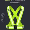Chaleco reflectante con correas elásticas para correr y andar en bicicleta de noche. Protección de seguridad para adultos y niños. Correas elásticas ajustables.