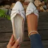 Zapatos de Salón de Color Bloqueo Transfronterizo Europeos y Americanos 2026 con Lazo y Boca Baja Comercio Exterior Talla Grande Primavera Otoño Flyknit Ligeros Nuevos Venta al por Mayor Talla Grande