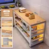 Estante de suelo multicapa para barra de bar, mesa estrecha con estantes, mesa de comedor, mesa divisoria para sala de estar, mesa larga simple de ocio para balcón