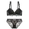 Conjunto de Lencería Rojo Sexy de Puro Deseo Transfronterizo para Mujer Talla Pequeña de Copa Push-Up Mimoso para el Año del Zodiaco de la Mujer