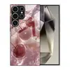 Adequado para Capa de Celular Samsung S26Ultra A90 Vidro Temperado A16 Cereja Capa Protetora A07 Rosa A17 Capa Rígida