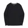 Camiseta Básica de Manga Larga con Cuello Redondo para Hombre, Primavera y Otoño 2026, Camiseta Base, Ajuste Holgado Casual, Top Interior Versátil de Color Sólido