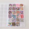 Estilo caliente 24 caja 20 una caja manicura joyería popurrí flores alas de mariposa amor hada accesorios de gas