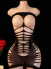 Lencería de entrepierna abierta Conjunto Pasión Medias Transparentes Tentación Sexy Body Ropa de Red Uniforme Tentación Etiquetado Transfronterizo