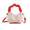 Bolso de Hombro Pequeño para Niña con Lazo Dulce y Lindo Bolso de Mano Fruncido Bolso Cruzado de Lunares Diseño de Nicho Bolso Casual