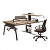 Escritorio de Oficina para Personal Simple Moderno Estación de Trabajo con 4 Cabinas para 4 Personas 6 Personas Combinación de Escritorio y Silla de Oficina para Empleados Escritorio de Computadora