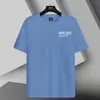 Fabricante Original Verano Hielo Seda Secado Rápido Mangas Cortas Camisetas Finas Holgadas Deportivas Versátiles para Hombre Camiseta de Manga Corta Moderna