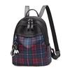 Mochila Feminina 2022 Nova Moda Viagem Pano Oxford Pequena Mochila Feminina Xadrez Fashionável Fashionável Pequena Bolsa Mochila Escolar para Mulheres