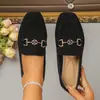 Zapatos planos sencillos y casuales para mujer, con diseño sin cordones, disponibles en estilos europeos y americanos, en tallas grandes y aptos para todas las estaciones.