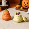 Caixa de Armazenamento de Abóbora Engraçada 3D Molde de Silicone DIY Halloween Copo de Vela de Abóbora Molde de Pote de Armazenamento Atacado