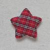 Tela de estrella de cinco puntas a cuadros rojos vintage, tocado DIY, horquilla para el pelo, accesorios para carcasas de teléfono móvil, zapatos, accesorios florales al por mayor