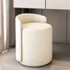 Cadeira para Bancada do Quarto Principal Luxo Leve Quarto de Meninas Banqueta de Maquiagem para Casa Banqueta Minimalista Moderna Sensação de Alto Padrão Assento de Banqueta