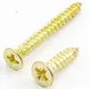 Tornillos Ka Dorados Cabeza Avellanada Ranura Cruz Auto-roscantes M2M3M4 Cabeza Plana Auto-roscantes Tornillos Auto-roscantes Chapados en Oro