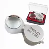 Lupa Plegable de Metal 30X para Apreciación de Joyería y Antigüedades Empaque en Caja de Regalo Lupa de Alta Magnificación