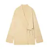 Roupas Femininas Transfronteiriças 2026 Moda Europeia e Americana Versátil Casual Solta Jaqueta de Tricô Estilo Kimono de Botão Duplo para Mulheres B631601