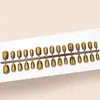 Café Caramelo Ojo de Gato Textura de Alta Gama Elegante Estilo Girly Estilo Hermana Real Blanqueamiento Manicura Corta 30-t Manicura Portátil